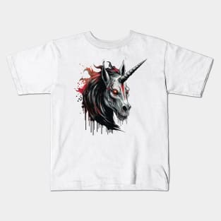 Creepy Unicorn Kids T-Shirt